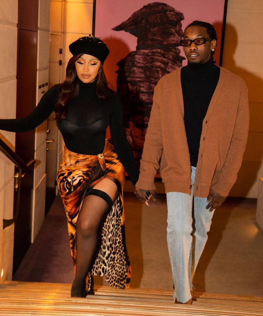 Cardi B with her husband